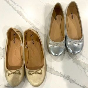 2 pairs of Girls Flats